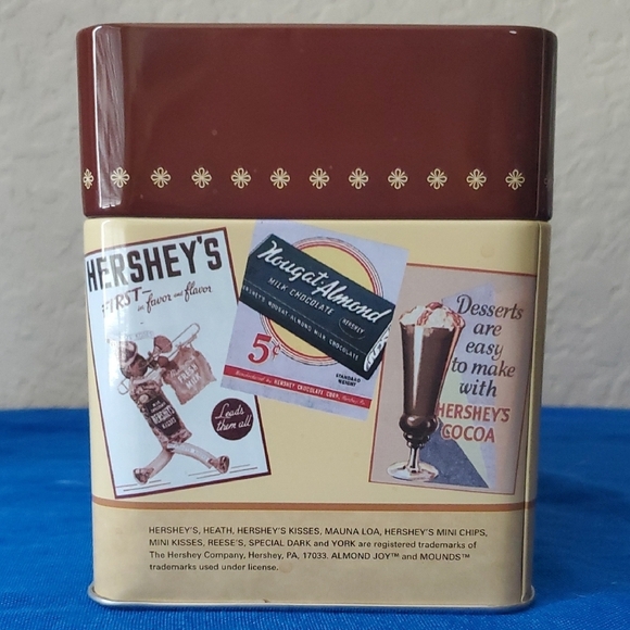 2007 Hersheys® Recipe Tin Storage Box Recipe Tin - Picture 2 of 6